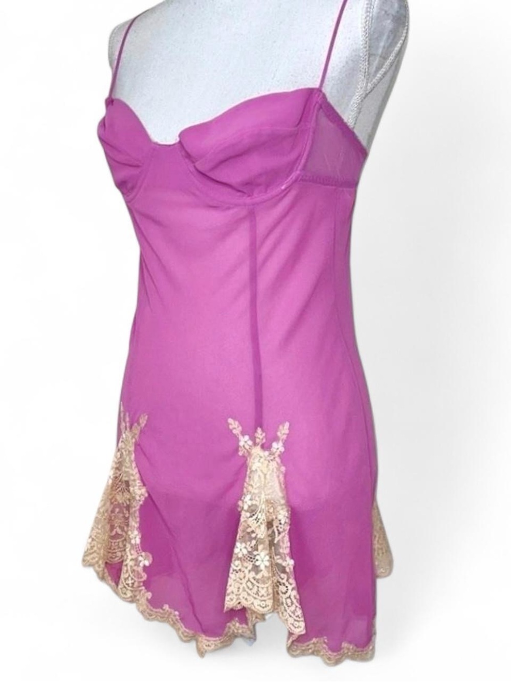 Victoria’s Secret Stunning Silk Orchid Slip Dress
